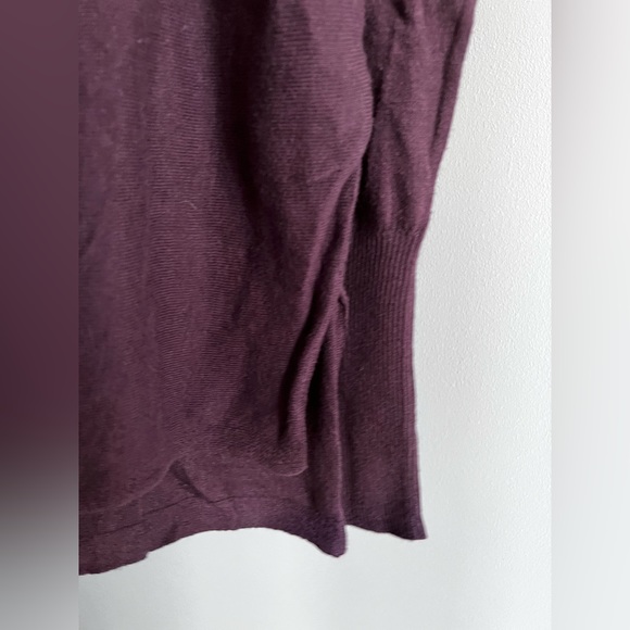 Dark Purple Thin Sweater - Picture 3 of 4
